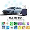 Carlinkit Mini Ultra iPhone ve Android için Kablosuz Adaptör Kablolu CarPlay ve Android Autoya Kablosuz Dönüştürür, Tak ve Kullan, Arabalarla Uyumlu