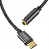 Baseus L54 USB-C - 3,5 mm Kulaklık Adaptörü, 24 bit/48 kHz DAC, Siyah