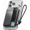 Icemag 3 Soğutucu Fanlı Standlı 10000 mAh Qi2 25W MagSafe Uyumlu Şeffaf Powerbank, Dahili Kablolu Hızlı Şarj Cihazı