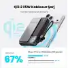 Icemag 3 Soğutucu Fanlı Standlı 10000 mAh Qi2 25W MagSafe Uyumlu Şeffaf Powerbank, Dahili Kablolu Hızlı Şarj Cihazı