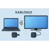 Coverzone Kablosuz HDMI Verici Alıcı Kiti | Wireless HD Transmitter Receiver | 1080P 60Hz Görüntü Aktarımı | TV, Projeksiyon, Notebook, PC ile Uyumlu - S1 HDMI