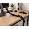 Orret Home 1,5 Metre 25 mm Kablo Koruyucu Spiral Siyah, Kablo Düzenleyici Organizer, Kablo Toplayıcı Sarma Spirali, Esnek Kablo Kanalı ve Kablo Gizleyici Koruma Kılıfı
