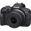 Canon EOS R100 + RF-S 18-45mm IS STM Travel Kit (Omuz Çantası + 64GB SD Kart)