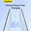 Baseus Pudding Hızlı Şarj Özellikli Type-C Kablo 100W, 1.2 Metre, Beyaz