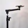 Coverzone Profesyonel 190cm Ayarlanabilir Alüminyum Çekim Tripod Stand – 77-190 cm Yükseklik, 2 Eklemli Telefon Tutucu, Dikey Yatay Çekim Uyumlu, Canlı Yayın ve İçerik Üretim Standı, HO70, Siyah