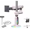 North Bayou NB J7 Profesyonel RGB Aydınlatmalı 32-60 İnç Amortisörlü Oyuncu Monitör Kolu Pembe (2-20 Kg)