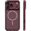 URUCHI GM Air iPhone 18 Pro / 17 Pro ile Uyumlu Mat Manyetik Kılıf, Kapalı Mat Arka + Yumuşak Silikon Kenar, Airbag Köşe Koruma, MagSafe Uyumlu, Vişne Çürüğü