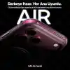 URUCHI GM Air iPhone 18 Pro / 17 Pro ile Uyumlu Mat Manyetik Kılıf, Kapalı Mat Arka + Yumuşak Silikon Kenar, Airbag Köşe Koruma, MagSafe Uyumlu, Vişne Çürüğü
