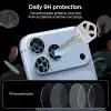 Spigen iPhone 18 Pro Max / 18 Pro ile Uyumlu Kamera Lens Koruyucu Cam Kolay Kurulum Glas.tR EZ Fit Optik Pro (2 Adet) Light Blue - AGL12045