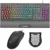Rampage Eclipse Siyah Usb RGB Aydınlatmalı Q Gaming 4 Tuş Makrolu Oyuncu Klavye Mouse Set