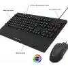 Rampage Eclipse Siyah Usb RGB Aydınlatmalı Q Gaming 4 Tuş Makrolu Oyuncu Klavye Mouse Set