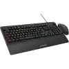 Rampage Eclipse Siyah Usb RGB Aydınlatmalı Q Gaming 4 Tuş Makrolu Oyuncu Klavye Mouse Set