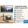 Coverzone Kablosuz HDMI Verici ve Alıcı Kiti - Uydudan Projeksiyona | 150 Metre Menzil | 1080P 60Hz Notebookdan TVye Görüntü Aktarımı | HD-TX-RX | Tak-Çalıştır | Çoklu Cihaz Desteği - G146 HDMI
