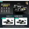 Botslab Ses Kontrolü,4 Kanallı 3,18 inç Dokunmatik Ekran, 2160P + 1080P + 1080P Ön ve Arka İç Döngü Kaydı, 5,8 GHz WiFi, GPS, Gece Görüşü, WDR, Park Modu ile 4K Araç Kamerası 128 Gb Hafıza Kartlı