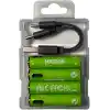 Micron AAA Şarj Edilebilir Lityum Pil 1.5V 1000 Döngü USB Type-C Girişli AAA İnce Kalem Pil 4’lü