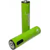Micron AAA Şarj Edilebilir Lityum Pil 1.5V 1000 Döngü USB Type-C Girişli AAA İnce Kalem Pil 4’lü
