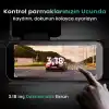 Botslab Ses Kontrolü,4 Kanallı 3,18 inç Dokunmatik Ekran, 2160P + 1080P + 1080P Ön ve Arka İç Döngü Kaydı, 5,8 GHz WiFi, GPS, Gece Görüşü, WDR, Park Modu ile 4K Araç Kamerası 128 Gb Hafıza Kartlı