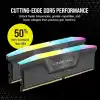 CORSAIR Vengeance RGB DDR5 32GB (1x32GB) 6000MHz CL38 1.35V AMD Expo Intel XMP 3.0 Masaüstü Bellek - Gri (CMH32GX5M1E6000Z38)