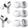 [3 Çift] Yedek Kulaklık Uçları - AirPods Pro 1. ve 2. Nesil İle Uyumlu, Gürültü Azaltma Delikli, AirPods Pro İçin Silikon Kulaklık Uçları, Taşınabilir Saklama Kutusu ve Şarj Kasesine Uygun (S/M/L)