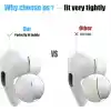 [3 Çift] Yedek Kulaklık Uçları - AirPods Pro 1. ve 2. Nesil İle Uyumlu, Gürültü Azaltma Delikli, AirPods Pro İçin Silikon Kulaklık Uçları, Taşınabilir Saklama Kutusu ve Şarj Kasesine Uygun (S/M/L)