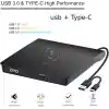 Harici Dvd Rw External Taşınabilir Ultra İnce USB 3.0 Cd Dvd Yazıcı Okuyucu