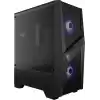 MSI Mag Forge 100M, Temperli Cam, 2X Rgb Fan, 1X 120Mm Fan Atx Gaming Bilgisayar Kasası