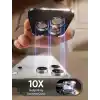 Minesk iPhone 16 Pro-16 Pro Max/17 Pro-17 Pro Max ile Uyumlu Kolay Kurulum Aparatlı Alüminyum Alaşım Çerçeveli ve 9H Sertliğinde Temperli Camlı Lens Koruyucu (Gümüş, Lens Glass)