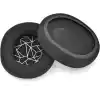 steelseries arctis 1 3 5 7 9x ile uyumlu Pro kulaklık süngeri(Siyah - Beyaz Kumaş)
