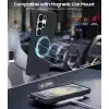 Rongep [Mag-Forge] Samsung Galaxy S26 Ultra için Kılıf 360° Dönebilen Standlı [MagSafe ile Uyumlu] S26 Ultra Koruyucu Güçlü Manyetikli PC+TPU Darbelere Dayanıklı Samsung S26 Ultra Kılıf (Siyah)