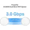 TP-Link Deco X50-PoE 2-pack, AX3000 Mbps, PoE Destekli, Dual-Band, 2,5Gbps Ethernet Portu, 150 Cihaza Kadar Bağlantı, 420 m² ye Kadar Kapsama, Mobil Uygulama ile Kolay Kurulum, Wi-Fi 6 Mesh Sistemi