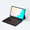 Aksesuarcim Samsung Galaxy Tab S10 FE Plus SM-X620 X626B ile Uyumlu Kılıf Klavyeli Kalem Bölmeli Bluetooth Bağlantılı Standlı Tablet Kılıfı Siyah
