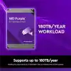Western Digital 4TB WD Mor Gözetim Dahili Sabit Disk HDD - SATA 6 Gb/s, 128 MB Önbellek, 3,5 - WD44PURZ