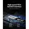 Lexar NQ790 1 TB, M.2 2280 PCIe Gen4x4 NVMe 1.4 Dahili, 7.000 MB/sye Kadar Okuma, 5.000 MB/sye Kadar Yazma, Yoğun İş Yükleri İçin Yüksek Performans, PS5