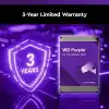 Western Digital 4TB WD Mor Gözetim Dahili Sabit Disk HDD - SATA 6 Gb/s, 128 MB Önbellek, 3,5 - WD44PURZ