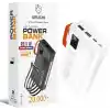 URUCHI 22.5W PD 3.0 Kablolu Powerbank, Gerçek 20.000 mAh Taşınabilir Şarj Cihazı, Dahili Type-C, Lightning ve Micro USB Kablolu, LED Ekranlı, Hızlı Şarj, iPhone 16/15 ve Android Uyumlu, Siyah