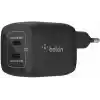 Belkin Çift USB-C Duvar Şarj Cihazı 45W, iPhone 14, 13, 12, Pro, Pro Max, iPad Pro 12.9, 11, MacBook, Galaxy S23, S23+, Ultra, Tab ve daha fazlası için GaN Teknolojili PD 3.0 Hızlı Şarj