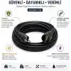 3x2.5mm TTR Topraklı Siyah Kauçuk Seyyar Uzatma Kablosu (10 METRE)