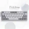 Redragon K617-RGB 16,8 Milyon RGB Aydınlatma, Red Switch Fizz%60 Q Türkçe Kablolu Mekanik Oyuncu Klavyesi Beyaz Gri