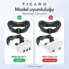 Meta Quest 3 için VR Yüz Maskesi, V Şekilli Hava Kanalı, Siyah