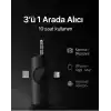 Daytona K9-Y2 Kablosuz Taşınabilir 3 In1 Yaka Mikrofonu Tüylü Mini Mic Tak ve Çalıştır Canlı Yayın Vlog Kablosuz Yaka Çift Verici Mikrofon Yüksek Kalite Profesyonel