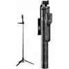 Coverzone Bluetooth Selfie Çubuğu ve Tripod, 360° Dönebilen Telefon Tutucu, Uzaktan Kumandalı, Maksimum 175cm, Katlanabilir Vlog Canlı Yayın Fotoğraf Video Çekim Standı | K28P
