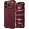 URUCHI iPhone 18 Pro Max / 17 Pro Max Uyumlu Burgundy Sert Mika Kılıf, Sararmaya Dayanıklı, Ultra İnce, Kamera & Ekran Korumalı, Darbeye Dayanıklı Koruyucu Kapak