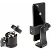 Coverzone Telefon Tripod Tutucu Başlık + Tripod 90° Yönlendirme Aparatı 360 Derece Dönebilen Başlık Tüm Tripodlara Uyumlu Metal Mafsal Aparatı P231 (P231 telefon tutucu + Mafsal)