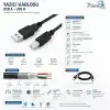 PrimeX PX-Y15 1.5 Metre Siyah USB Yazıcı Kablosu, USB-A to USB-B Printer Kablo, Yazıcı Tarayıcı Fotokopi Cihazı Bağlantı Kablosu, PC Laptop USB-B Girişli Yazıcılar ile Uyumlu