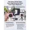 5K Dijital Kamera, Fotoğrafçılığa Yeni Başlayanlar İçin Auto Focus Fotoğraf Makinesi, 3 İnç Katlanabilir IPS Ekran, Çocuklar ve Öğrenciler İçin Hediye Kamera, Hafıza Kartı Hediye (Pembe)