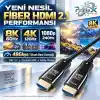 PrimeX PX-FBRHD10 HDMI 2.1 Aktif Fiber Optik Kablo 10 Metre, 8K 60Hz 4K 120Hz 1080p 240Hz, 48Gbps eARC Dynamic HDR VRR ALLM Destekli, SOURCE-DISPLAY Yönlü AOC HDMI Kablosu