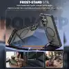 Rongep [Frost-Stand] Samsung Galaxy S25 Ultra için Kılıf Yatay Stantlı Manyetik [MagSafe ile Uyumlu] S25 Ultra Koruyucu Darbeye Dayanıklı Arkası Sert ve Yarı Saydam Samsung S25 Ultra Kılıf (Siyah)