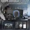 Rongep [Frost-Stand] Samsung Galaxy S25 Ultra için Kılıf Yatay Stantlı Manyetik [MagSafe ile Uyumlu] S25 Ultra Koruyucu Darbeye Dayanıklı Arkası Sert ve Yarı Saydam Samsung S25 Ultra Kılıf (Siyah)