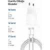 35W Hızlı Şarj Aleti Seti – iPhone 15/16 / 17 Serisi Uyumlu Type-C to Type-C Örgülü Kablo & 35W PD Adaptör + 60W Örgülü Kablo