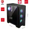 MSI MAG FORGE 320R AIRFLOW Temperli Cam 4x120mm ARGB Fan ATX Gaming Bilgisayar Kasası